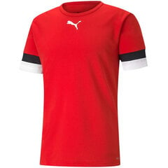 Мужская спортивная футболка Puma teamRise Jersey M 704932 01, красная цена и информация | Meeste T-särgid | kaup24.ee