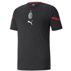 Meeste sportlik T-särk Puma AC Milan Prematch T-shirt M 764442 05, must hind ja info | Meeste T-särgid | kaup24.ee