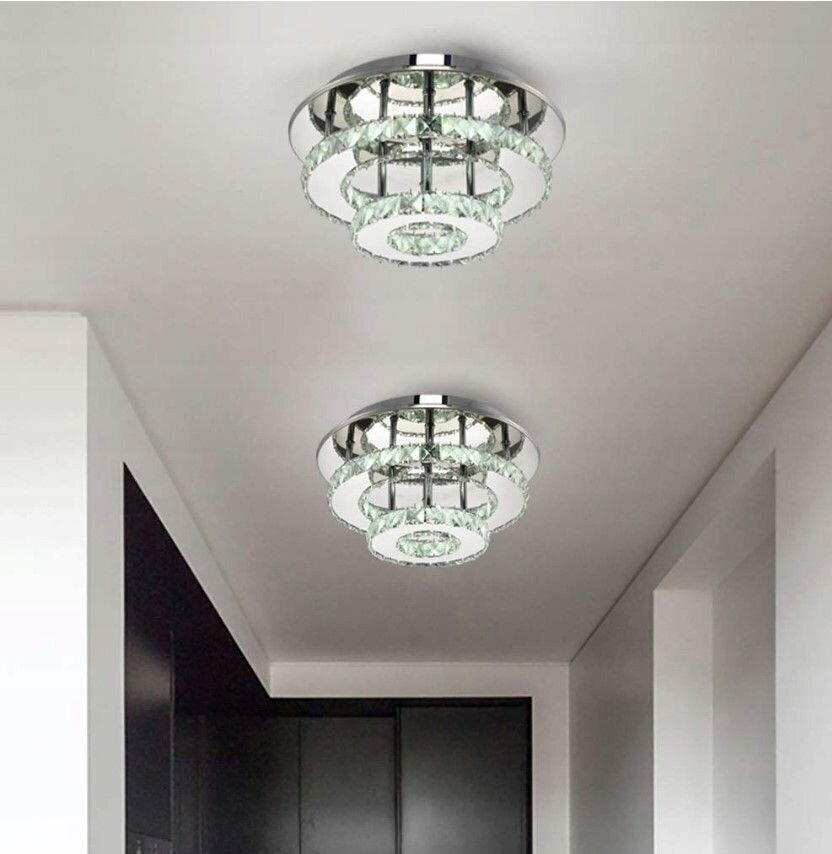 LED laevalgusti Crystal Round Double, 4000K hind ja info | Laelambid | kaup24.ee