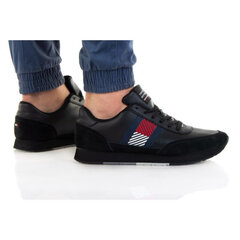 Meeste tossud Tommy Hilfiger Essential Runner Fla M, must hind ja info | Spordi- ja vabaajajalatsid meestele | kaup24.ee