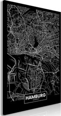 Картина Dark Map of Hamburg цена и информация | Картины, живопись | kaup24.ee