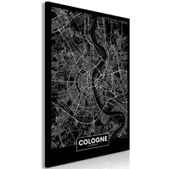 Картина Dark Map of Cologne цена и информация | Картины, живопись | kaup24.ee