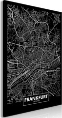 Maal - Dark Map of Frankfurt (1 Part) Vertical hind ja info | Seinapildid | kaup24.ee
