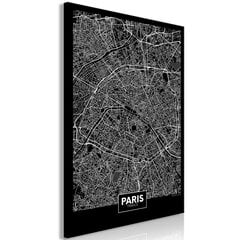 Картина Dark Map of Paris цена и информация | Картины, живопись | kaup24.ee
