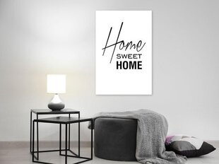 Maal - Black and White: Home Sweet Home (1 Part) Vertical hind ja info | Seinapildid | kaup24.ee