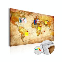 Пробковая картина World Map: Time Travel цена и информация | Картины, живопись | kaup24.ee