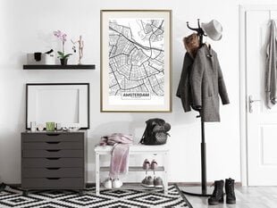 Плакат Карта города: Амстердам цена и информация | Картины, живопись | kaup24.ee