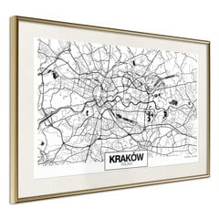 Плакат City Map: Cracow цена и информация | Картины, живопись | kaup24.ee