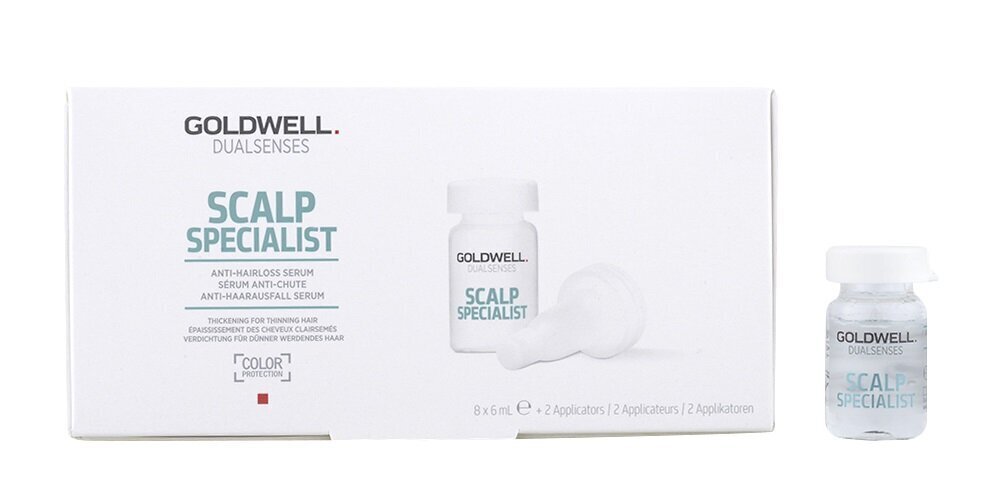 Ampullid juuste väljalangemise vastu Goldwell Dualsenses Scalp Specialist 8 x 6 ml hind ja info | Maskid, õlid, seerumid | kaup24.ee