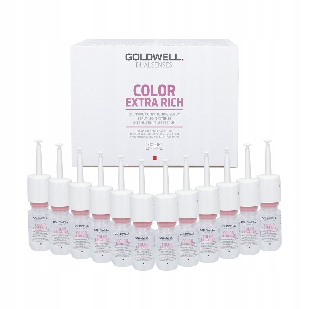 Seerum värvitud juustele Goldwell Dualsenses Color Extra Rich Intensive 12x18ml hind ja info | Maskid, õlid, seerumid | kaup24.ee