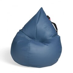 Кресло-мешок Qubo™ Splash Drop, эко-кожа, синее цена и информация | Кресла-мешки и пуфы | kaup24.ee
