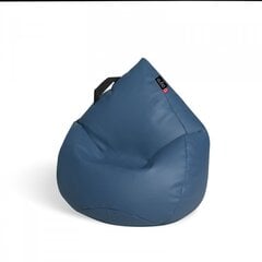 Кресло-мешок Qubo™ Drizzle Drop, эко-кожа, синее цена и информация | Детские диваны, кресла | kaup24.ee