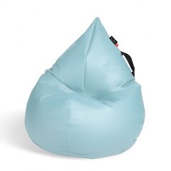 Кресло-мешок Qubo™ Splash Drop, эко-кожа, голубое цена и информация | Кресла-мешки и пуфы | kaup24.ee