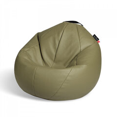 Кресло-мешок Qubo™ Comfort 80, эко-кожа, зеленое цена и информация | Кресла-мешки и пуфы | kaup24.ee