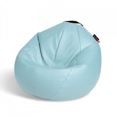 Кресло-мешок Qubo™ Comfort 80, эко-кожа, голубое цена и информация | Кресла-мешки и пуфы | kaup24.ee