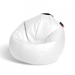 Кресло-мешок Qubo™ Comfort 80, эко-кожа, белое цена и информация | Кресла-мешки и пуфы | kaup24.ee