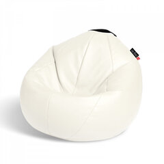 Кресло-мешок Qubo™ Comfort 80, эко-кожа, кремовое цена и информация | Кресла-мешки и пуфы | kaup24.ee