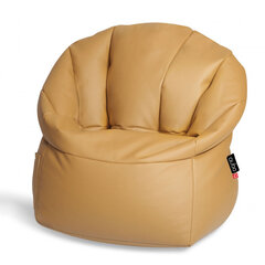 Кресло-мешок Qubo™ Shell, dэко-кожа, оранжевое цена и информация | Кресла-мешки и пуфы | kaup24.ee