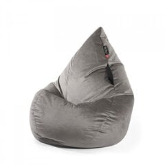Кресло-мешок Qubo™ Splash Drop, гобелен, серое цена и информация | Кресла-мешки и пуфы | kaup24.ee