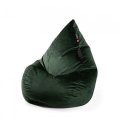 Кресло-мешок Qubo™ Splash Drop, гобелен, темно-зеленое цена и информация | Кресла-мешки и пуфы | kaup24.ee