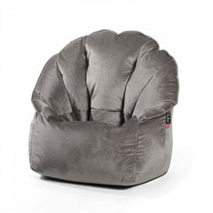 Кресло-мешок Qubo™ Shell, гобелен, серое цена и информация | Кресла-мешки и пуфы | kaup24.ee