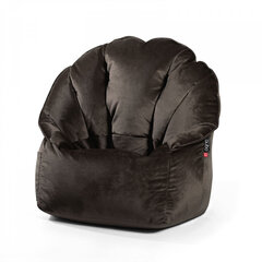 Кресло-мешок Qubo™ Shell, гобелен, коричневое цена и информация | Кресла-мешки и пуфы | kaup24.ee