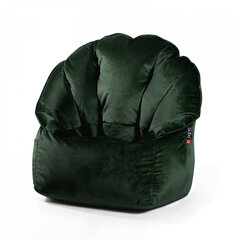 Кресло-мешок Qubo™ Shell, гобелен, темно-зеленое цена и информация | Кресла-мешки и пуфы | kaup24.ee