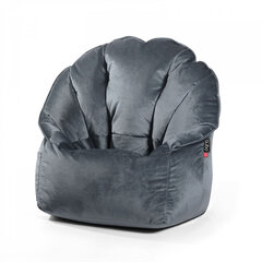 Кресло-мешок Qubo™ Shell, гобелен, темно-серое цена и информация | Кресла-мешки и пуфы | kaup24.ee