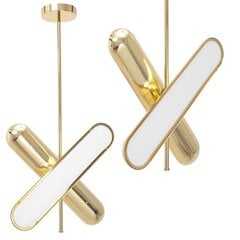 Rippvalgusti LED X-Shape, Gold цена и информация | Люстры | kaup24.ee