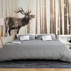 Фотообои - Deer in the Snow (Sepia), 98x70 цена и информация | Фотообои | kaup24.ee