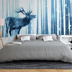 Фотообои - Deer in the Snow (Blue) цена и информация | Фотообои | kaup24.ee