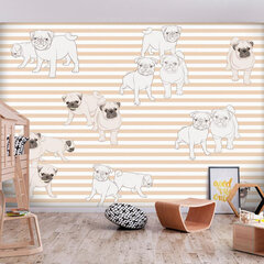 Fototapeet - Playful Dogs, 450x315 hind ja info | Fototapeedid | kaup24.ee