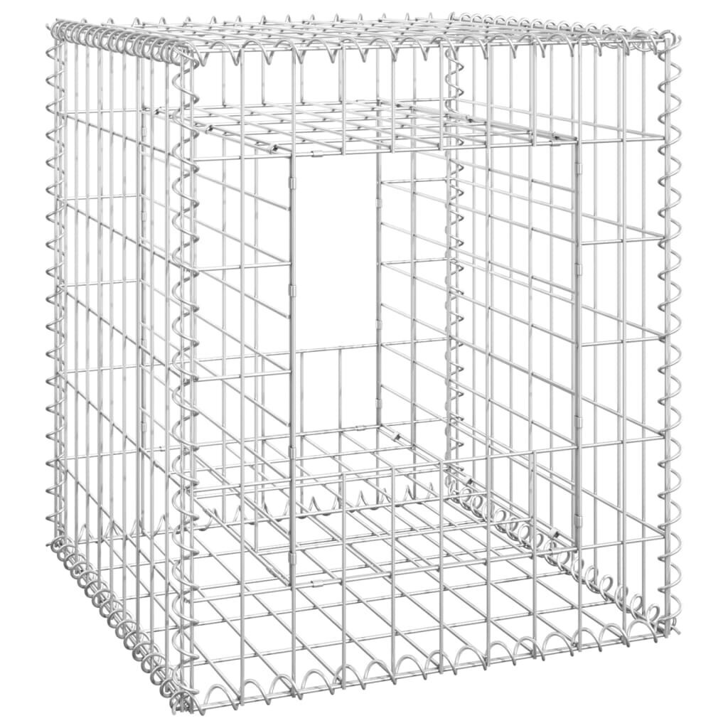 vidaXL gabioonkorvid 2 tk, 50 x 50 x 60 cm, raud hind ja info | Aiad ja tarvikud | kaup24.ee