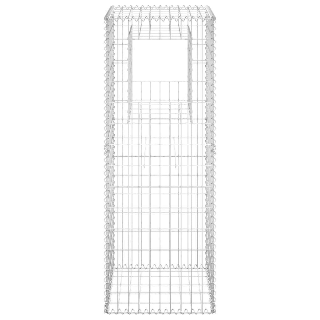 vidaXL gabioonkorvid 2 tk, 50 x 50 x 140 cm, raud hind ja info | Aiad ja tarvikud | kaup24.ee