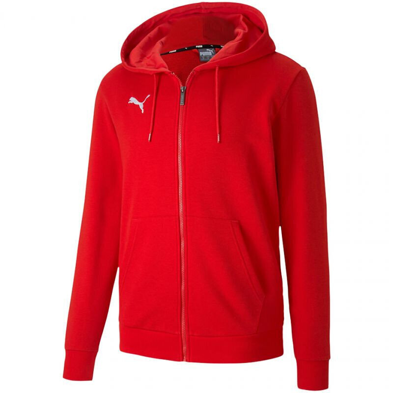 Meeste džemper Puma TeamGoal 23 Casuals Hooded Jacket M 656708 01, punane цена и информация | Meeste pusad | kaup24.ee