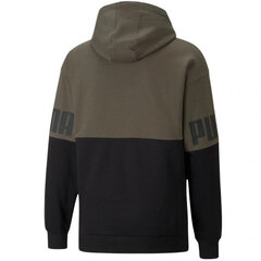 Мужская толстовка с капюшоном Puma Power Colorblock Hoodie FL M 846103 44, зеленая цена и информация | Мужские толстовки | kaup24.ee