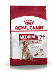 Täiskasvanud keskmist tõugu koerad Royal Canin Medium adult, +7, 4 kg цена и информация | Сухой корм для собак | kaup24.ee