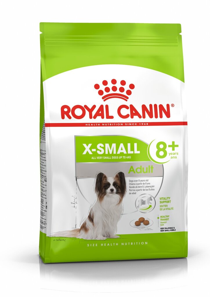 Royal Canin X-Small Adult 8+, 1,5 kg цена и информация | Kuivtoit koertele | kaup24.ee