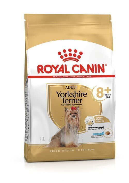 Täiskasvanud Yorkshire terjerid Royal Canin Yorkshire Terrier 8+, 1,5 kg цена и информация | Kuivtoit koertele | kaup24.ee