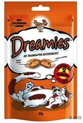 Maiustus koertele ja kassidele Dreamies, kanaga, 180 g цена и информация | Лакомства для котов | kaup24.ee