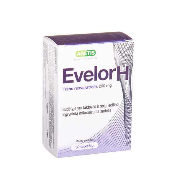 Maisto papildas Evelor H 200 mg, 30 tablečių hind ja info | Vitamiinid, toidulisandid, preparaadid tervise heaoluks | kaup24.ee