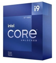 CPU|INTEL|Desktop|Core i9|I9-12900KF|3200 MHz|Cores 16|30MB|Socket LGA1700|125 Watts|BOX|BX8071512900KFSRL4J цена и информация | Процессоры (CPU) | kaup24.ee