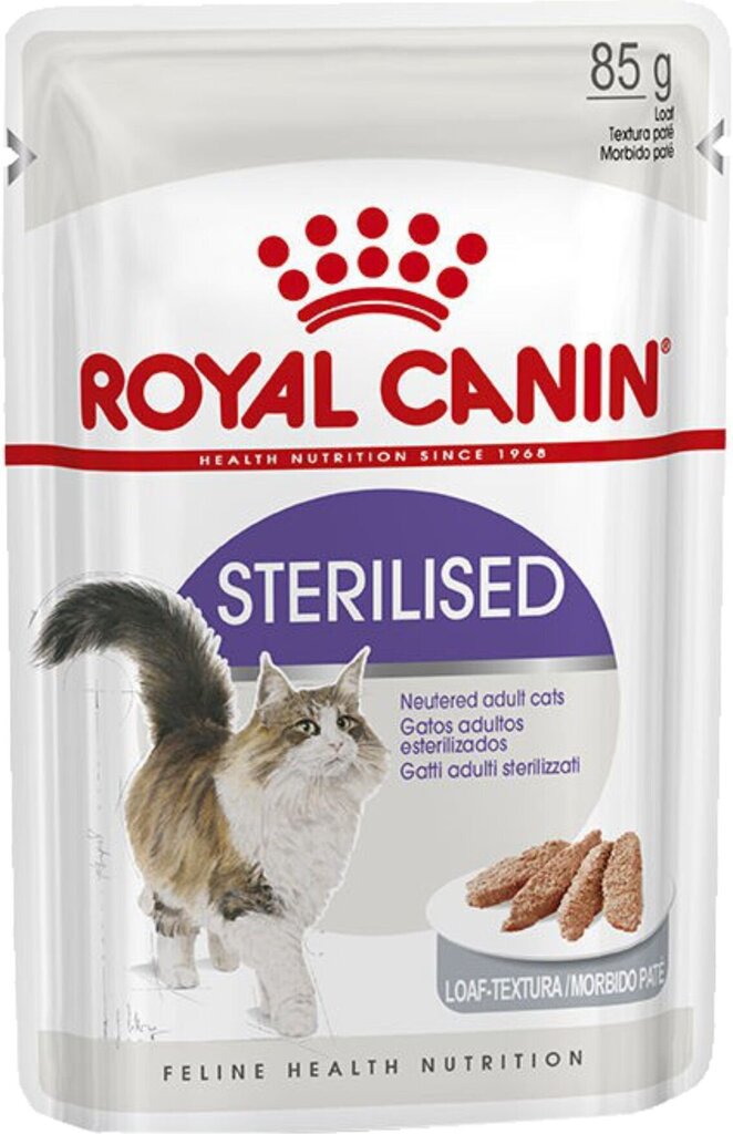 Konserv steriliseeritud kassidele Royal Canin Sterilised, 12x85 g цена и информация | Konservid kassidele | kaup24.ee