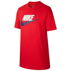 Спортивная футболка детская Nike G NSW Tee DPTL Basic Futura M AR5252659, красная цена и информация | Рубашки для мальчиков | kaup24.ee