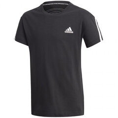 Детская футболка Adidas B 3S Tee Jr GE0659, черная цена и информация | Рубашки для мальчиков | kaup24.ee