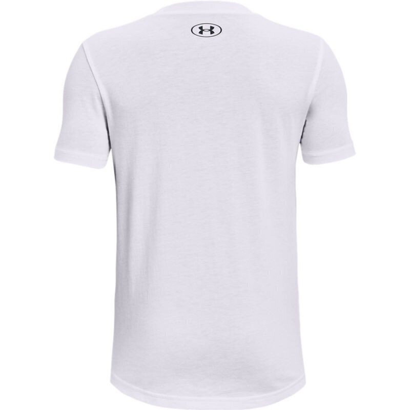 Laste T-särk Under Armor Hoops Nitro Tee Jr 1361655 100, valge hind ja info | Poiste särgid | kaup24.ee