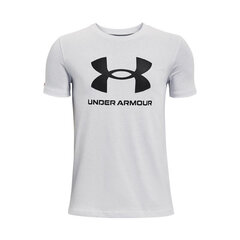 Футболка детская Under Armor Y Sportstyle Logo SS Jr 1363 282 014, серая цена и информация | Рубашки для мальчиков | kaup24.ee