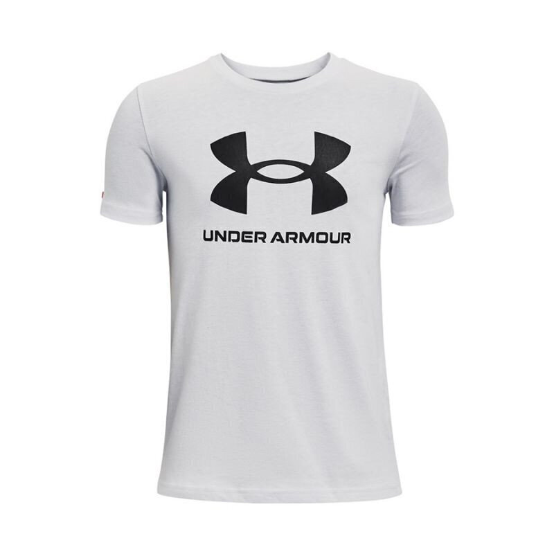 Laste T-särk Under Armor Y Sportstyle Logo SS Jr 1363 282 014, hall hind ja info | Poiste särgid | kaup24.ee