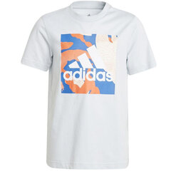 Футболка для мальчиков Adidas Camo Graphic Jr GJ6486, белая цена и информация | Рубашки для мальчиков | kaup24.ee