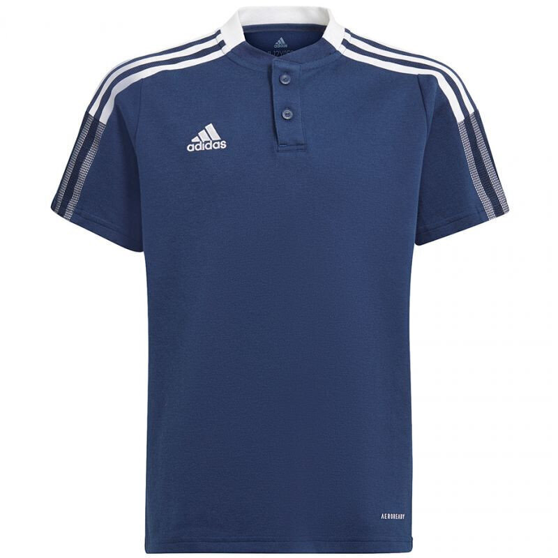 Laste T-särk Adidas Tiro 21 Polo Shirt Jr GK9673, sinine цена и информация | Poiste särgid | kaup24.ee